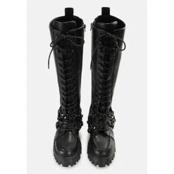Buffalo Stiefel LION LACE UP HI CHAIN Schnürstiefel - Schwarz -Modeschuhe 29829707 04