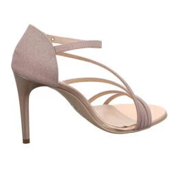 Nero Giardini Damen Riemchensandalen Egizia Riemchen Sandalette Fußbett Bequem Freizeit Glitzerdetails Textil Uni Riemchensandalen - Camel -Modeschuhe 30189058 05