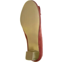 Damen Trachtenschuhe Almhaferl Pumps Rot -Modeschuhe 8869323 03